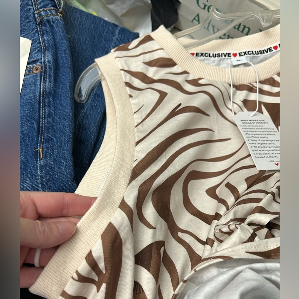 Exclusive Heart, Zebra print, maxi dress, size XL - Picture 10 of 10